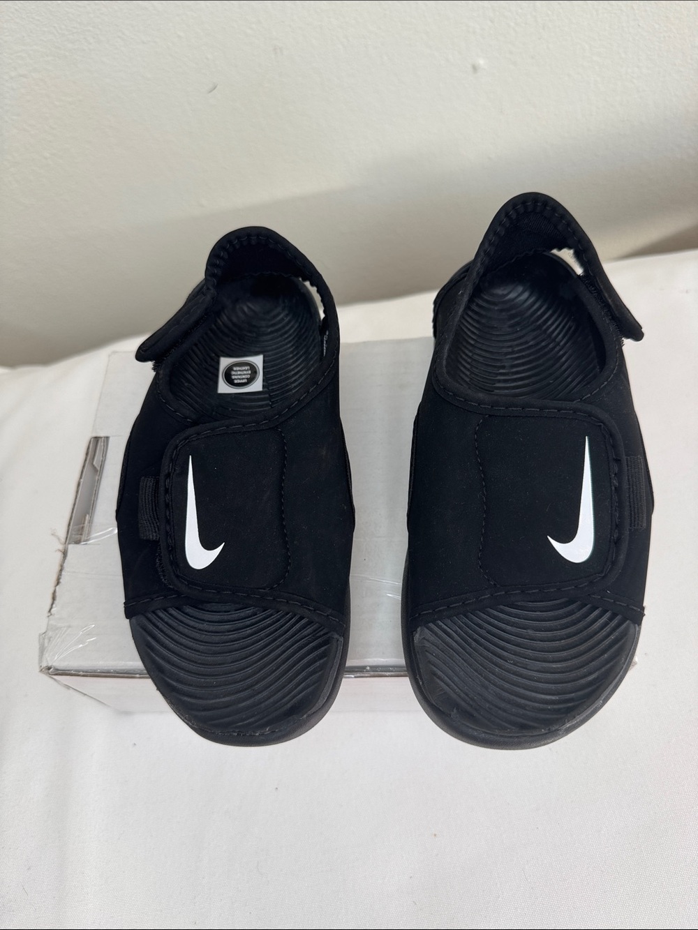 Nike (GS) Sunray Adjust 5 V2 Black Slide Sandals Sz 11C